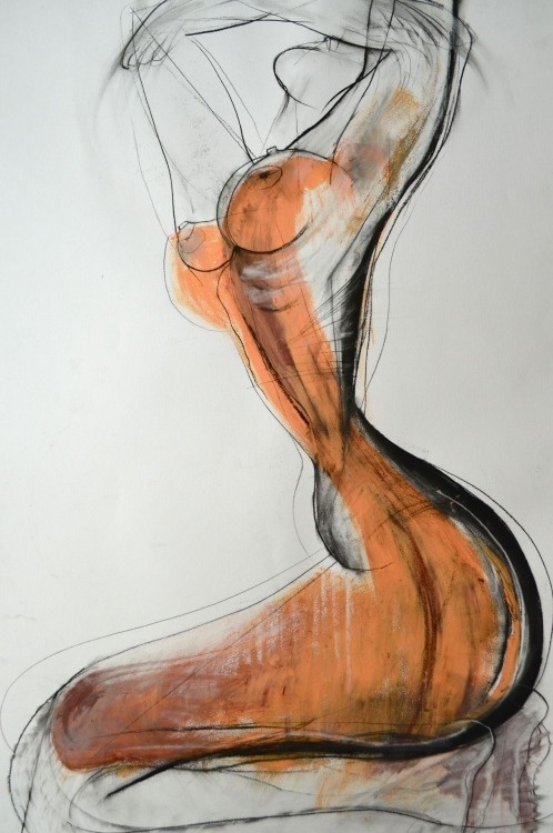 Drawing by Carmel Jenkin Spiritdance, charcoal and acrylic on paper, 81cm x 57cm Such a wonderful feeling when the spirit is free and releas