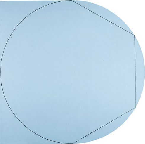 Collection Online | Robert Mangold. Circle In and Out of a Polygon 2. 1973 Guggenheim Museum #circle #polygon
