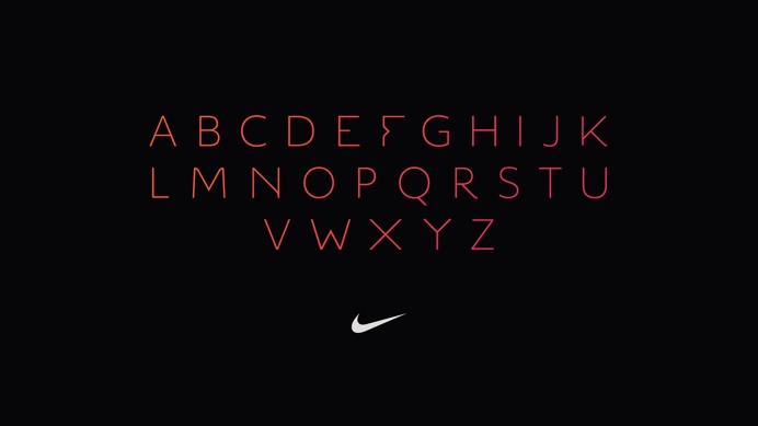 Nike Flynit custom type by Man vs Machine #type #typography #nike #flynit #manvsmachine