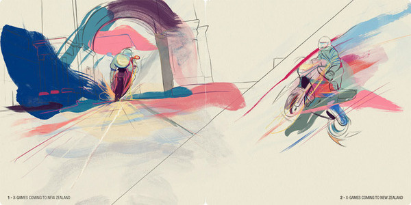 Auckland City Monthly Andrew Archer #paint #illustration #archer #andrew