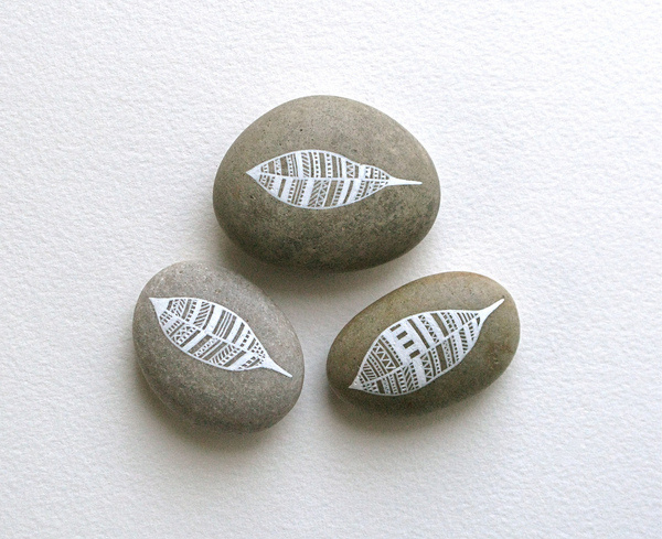 Feather stones - Natasha Newton #stone #design #feather #stones #illustration #drawing