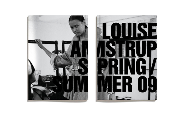 LOUISE AMSTRUP - SPRING/SUMMER 09 | LOOKBOOK #branding #design #graphic #layout #editorial #typography