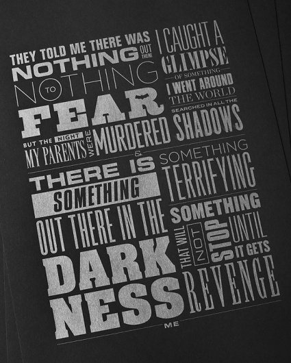 Something Terrifying on the Behance Network #typography