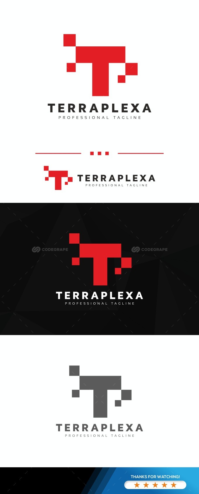 T Pixel Letter Logo