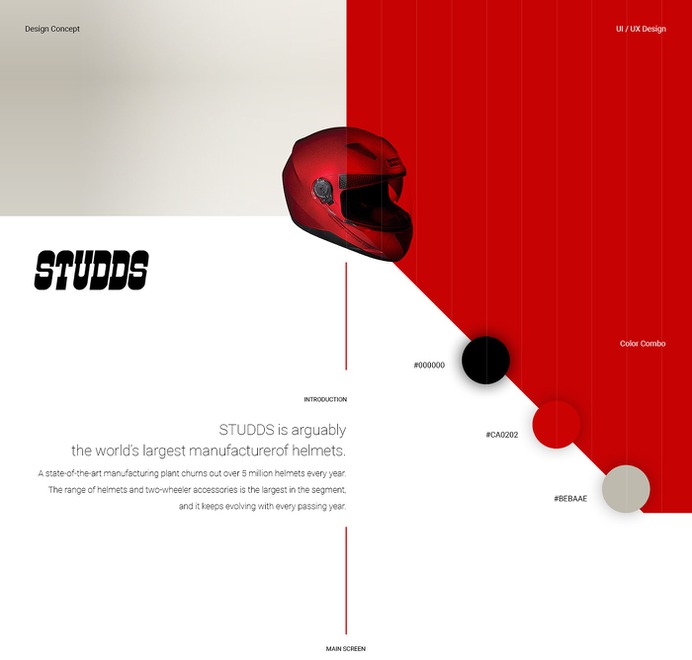 Studds Website Layout, UI/UX on Behance