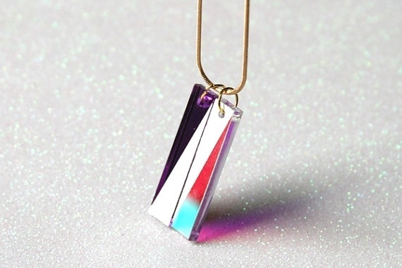 Double Prism by starsandspace on Etsy #space #jewelry #art #triangles #prism