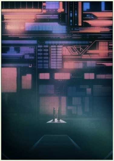 KILIAN ENG / DW DESIGN #futuristic #retro #geometric #scifi #glow #kilian #eng