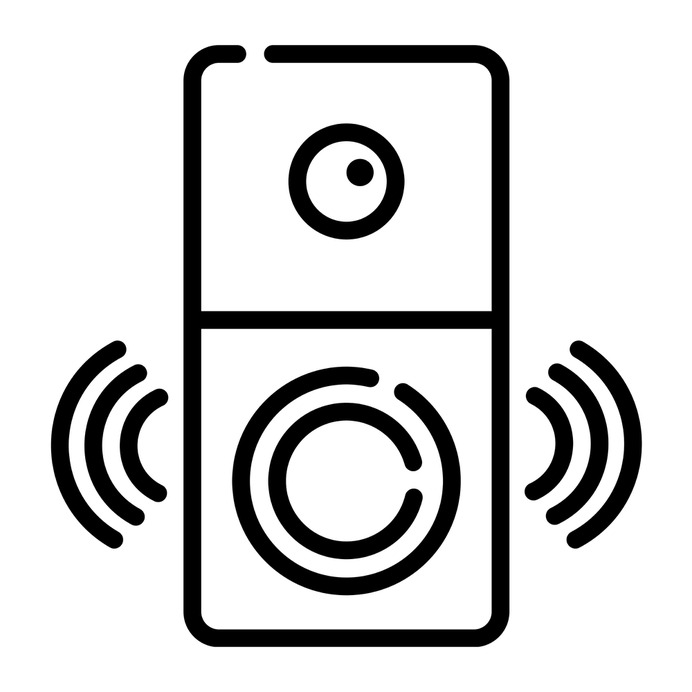 See more icon inspiration related to camera, alert, smart, doorbell, surveillance, electronics, view, security and technology on Flaticon.