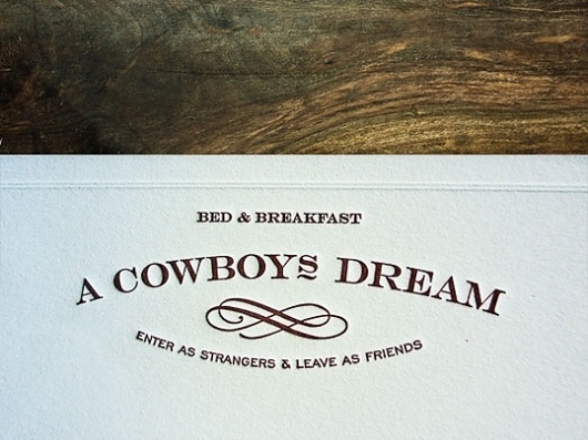 A Cowboy's Dream : Lovely Stationery . Curating the very best of stationery design #kuro #a #stationary #cowboys #dream