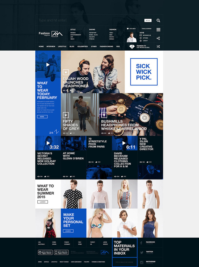 Fashion Magazine #layout