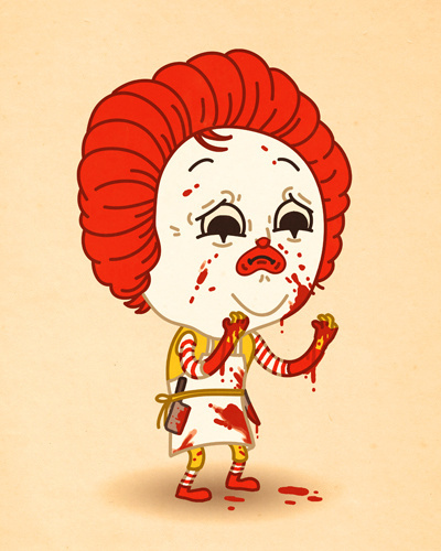 Just like us - Mike Mitchell #mcdonald #mike #mitchell #illustration #ronald
