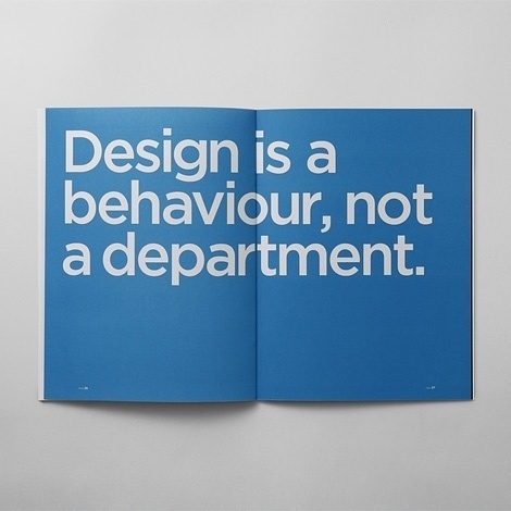 Jay Mug — Design is a behaviour, not a department. #design #quotables