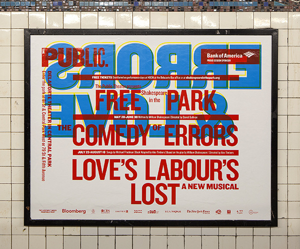Poster installed in the subway. #scher #paula #design #graphic #typography