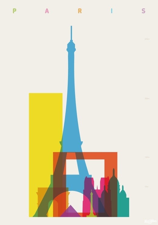 Shapes of Cities : Yoni Alter #overprinting #yoni #cities #alter #illustration #skyline