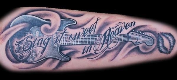 guitar tattoo #music #tattoo