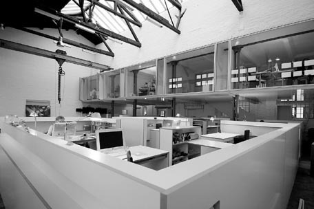 Springer f 3, corporate communication Büroinsel #open #space