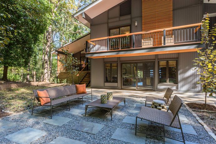 Backyard privacy - a balcony runs the length of the home, and is accessed through the master Photo 1 of 1707 in Search "patio" from Sophisticated urban living in a pastoral setting - Available