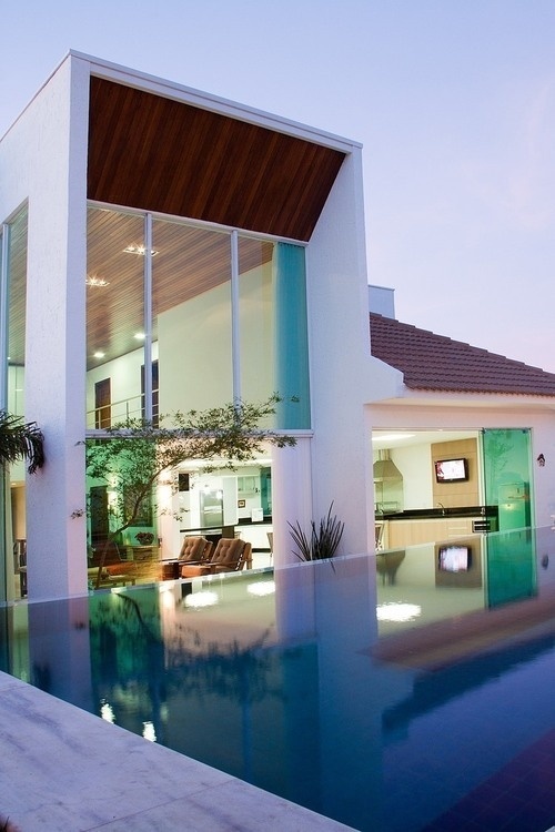 CJWHO ™ (JQ House, Uberlândia, Brazil by Aguirre...) #amazing #design #pool #photography #architecture #luxury