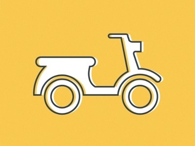 Dribbble - Scoooot by Bill S Kenney #icon #scooter
