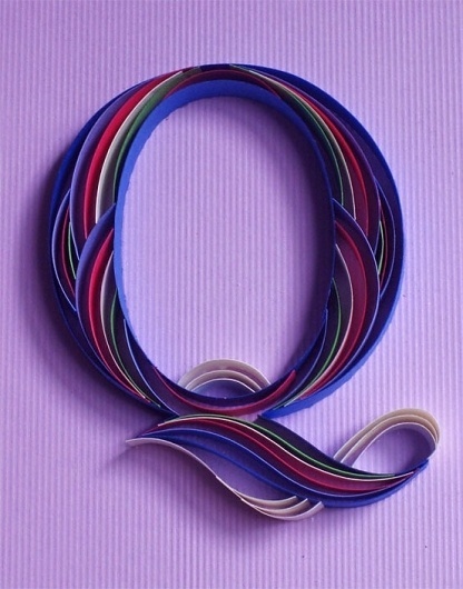 Words / lettering #letterform #sculpture #paper