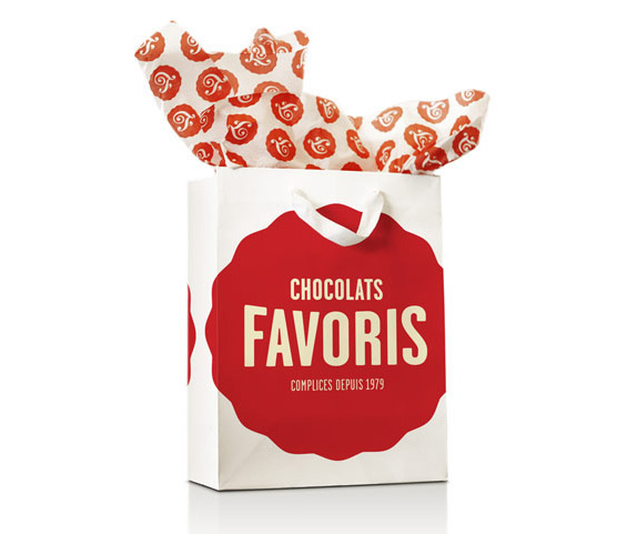 Chocolats Favoris Logo and Packaging #f9