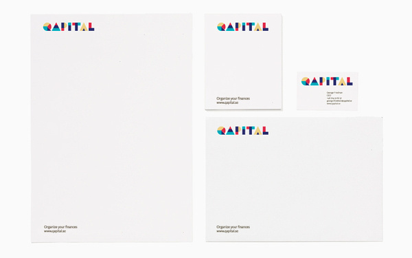 Bedow — Examples of Work — Identity, Qapital #stationary #icon #brand #symbol #colour