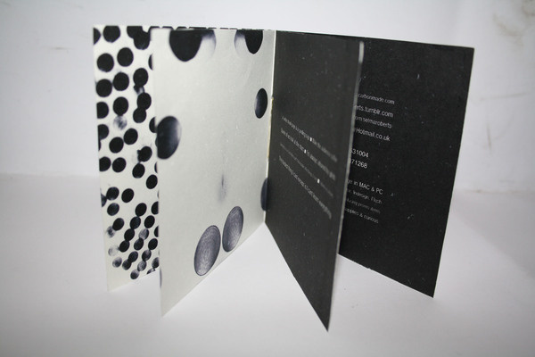 Self promotion (second year) #illustration #wire #spotlight #mailer #spot #front #white #booklets #design #book #circles #identity #logo #promotion #mirror #and #open #self #bound #graphic #black #read