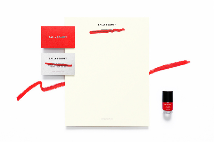 Sally Beauty branding cosmetics design anagrama mexico mindsparkle mag fashion style red beauty lipstick women fashion corporate desidner le