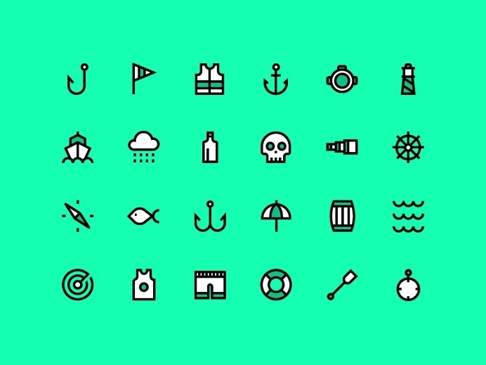 Nautical Icons #icon #picto #symbol #sign