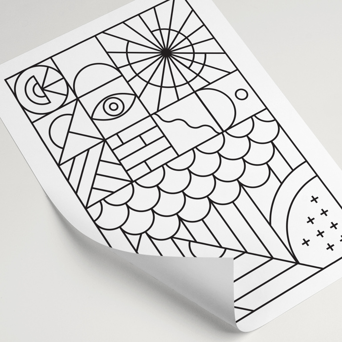 Abstract lines on Behance
