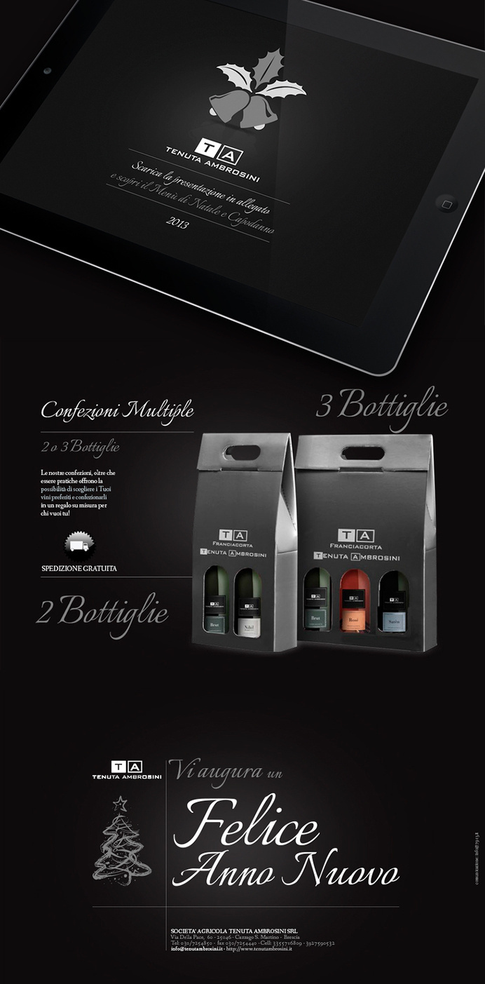 Communication Christmas #beverage #food #wine #christmas #grapes #drinks #communication #italy #newsletter