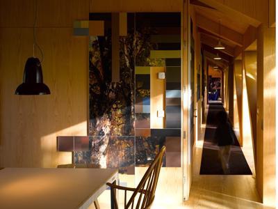 balancing barn MVRDV interior by Studio Makkink & Bey #interior #barn #suffolk #architecture #wood #colorfull