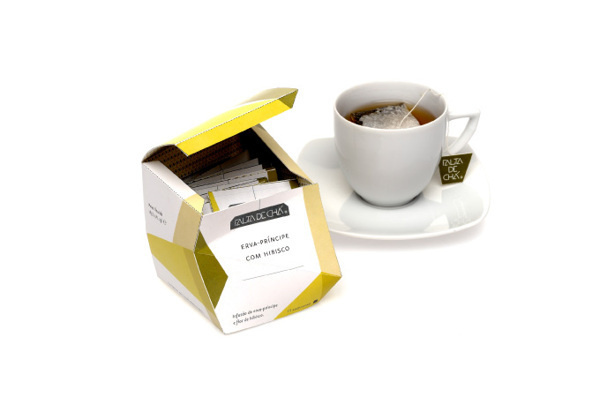 O Gesto e a Embalagem on Behance #packaging #design #cubism #tea #multifaceted