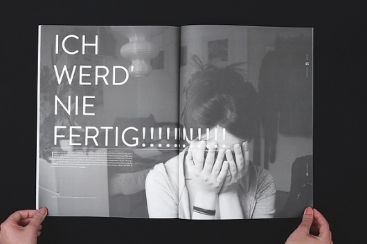 Gestalterkrankheiten on the Behance Network / Bench.li #spread #book #magazine #typography