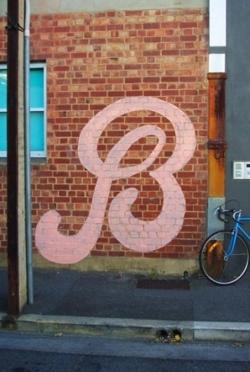 B Lettering #paint #lettering #letters #wall