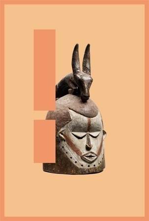 Jack Walsh #african #artwork #jack #mask #peach #walsh