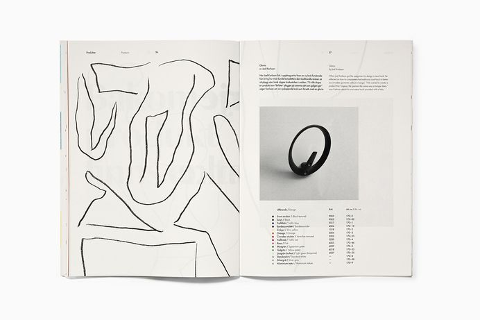 Design illustration and art direction by Bedow for Essem Design's 2018 product catalogue