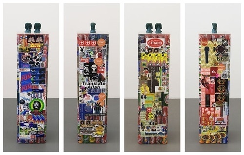 The Supermarket #pedestal #sculpture #stickers