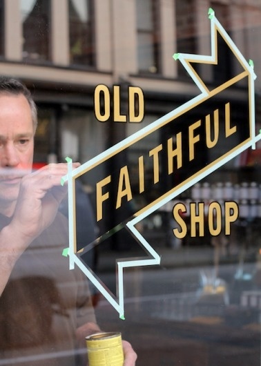 Old Faithful Shop - Blog - Hand-LetteredÂ Signage #old #lettering #sign #signpainting #ptarmak #faithful #painting #type
