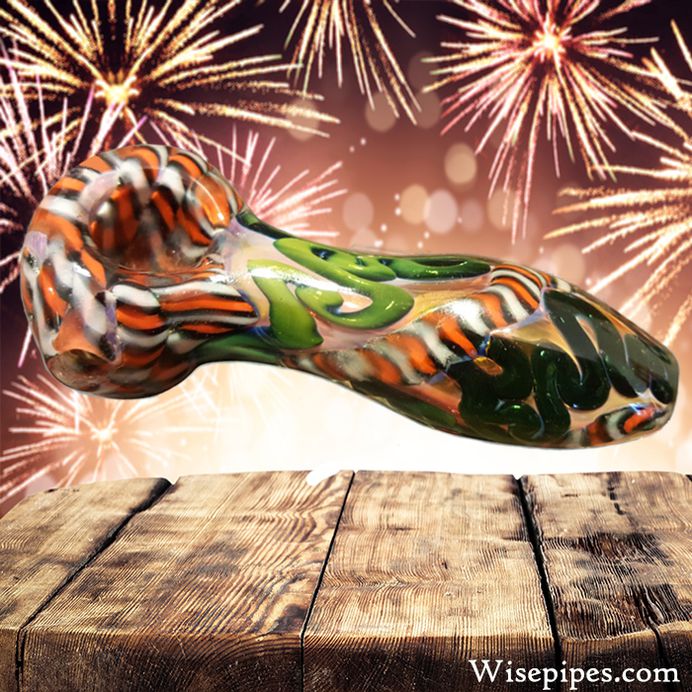 Green, Orange, and Black wholesale glass pipe for bulk distribution. We are very pleased to announce the release of this high quality piece of glass work.