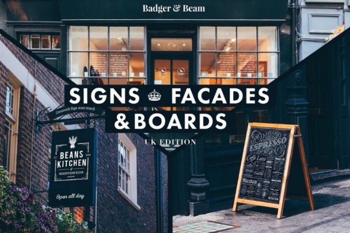 UK Edition Signs and Facade Mockup