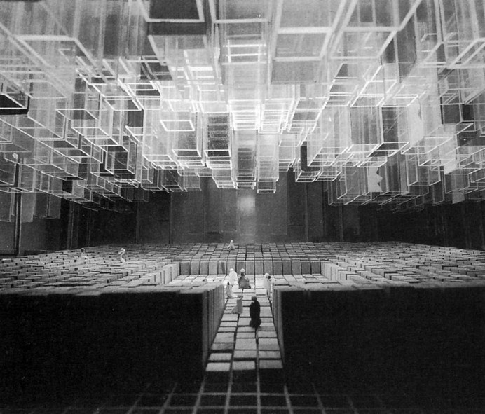 Lyrical Theatre in Cagliari, Maurizio Sacripanti, 1965 #model #architecture