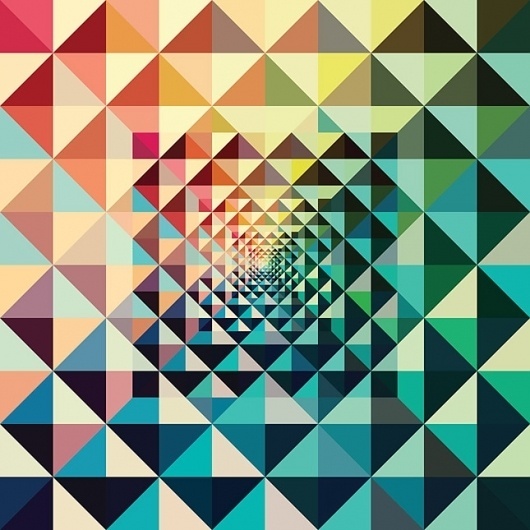 07-14-2010 - andy gilmore #gilmore #andy #pattern #triangles #colour