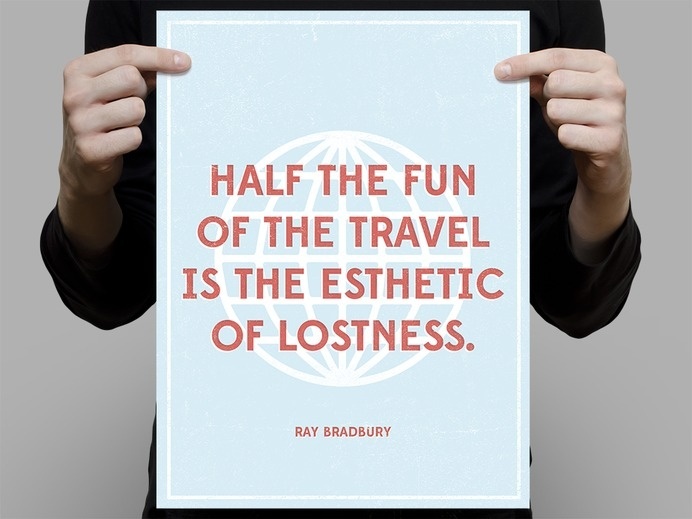 Bradbury_travel_med #overlay #poster #typography