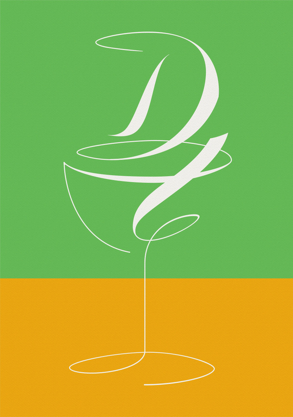 Andreas Neophytou | Dalla Terra Enoteca #glass #illustration #line #drawing