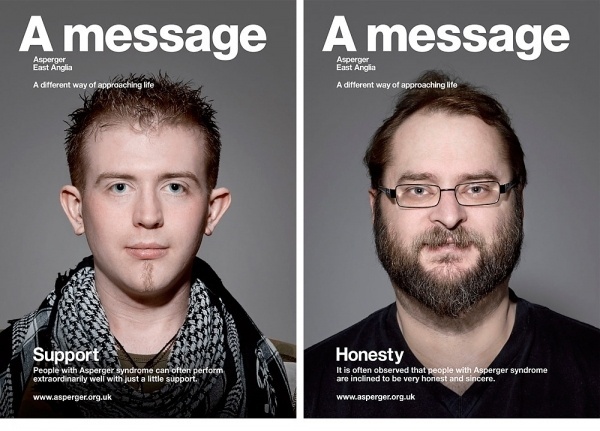 Aspergers East Anglia - Dan Gladden — Design+Direction #advertising #branding #typography