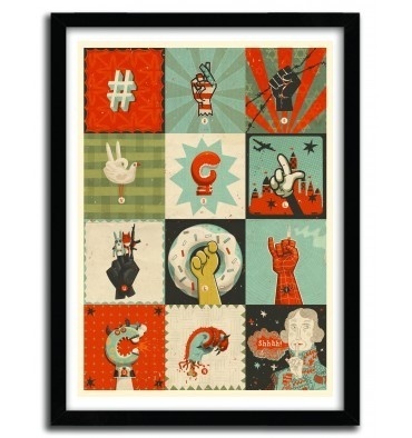 ALL THE SIGNS OF A REVOLUTION by STEVE SIMPSON #print #art