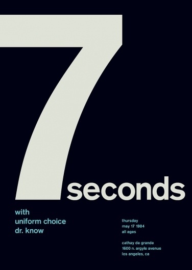 7 seconds at cathay de grande, 1984 - swissted #print #design #graphic #poster