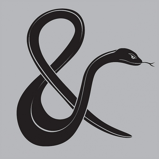5705027878_f906b04606_z.jpg 640×640 pixels #snake #ampersand #illustration #type #typography
