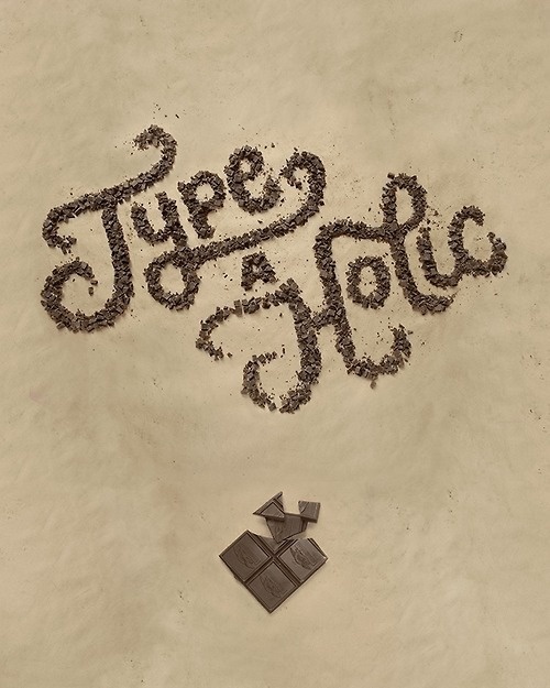 Type-a-Holic. #chocolate #typography